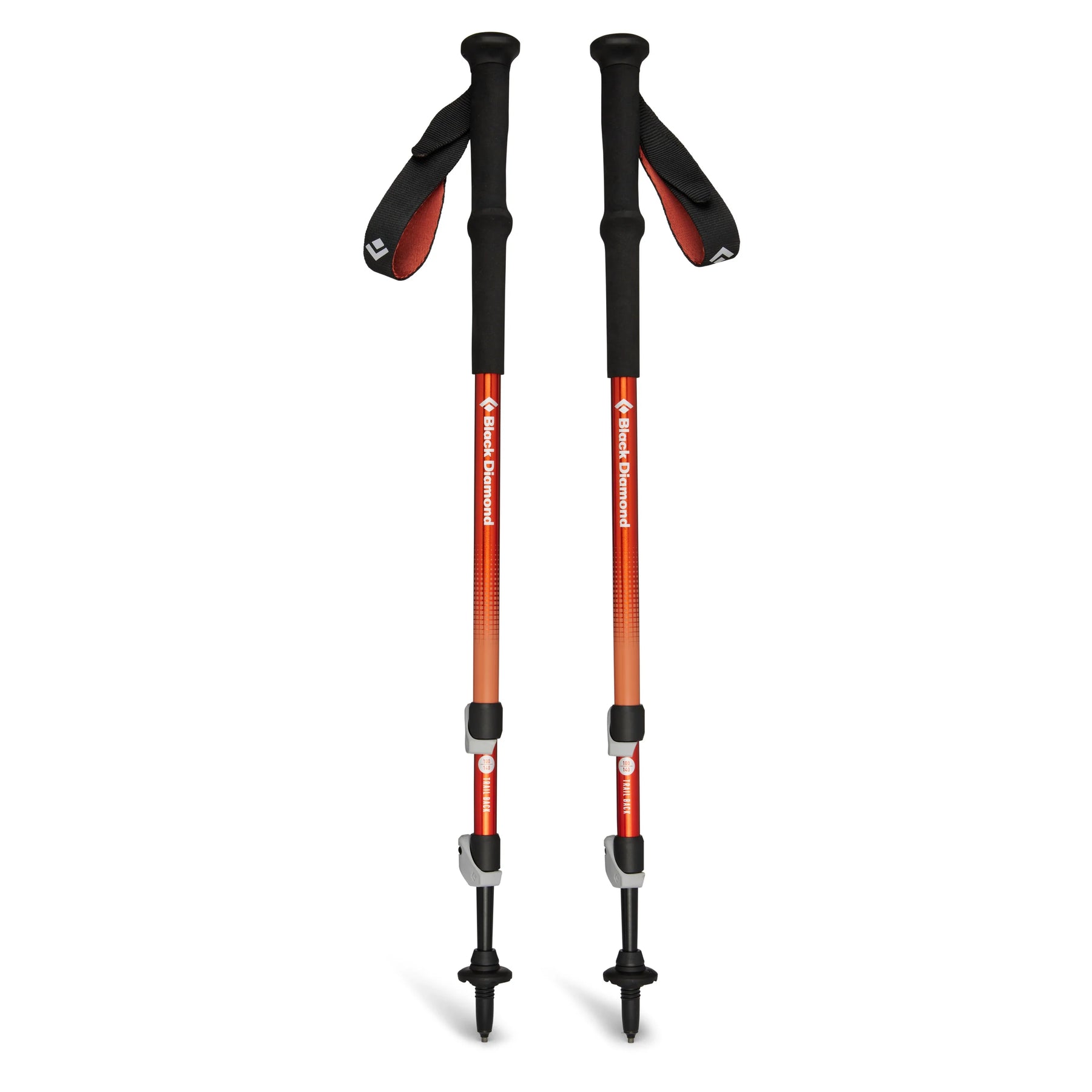 Black Diamond Trail Back Trek Poles — black, for hiking and camping
