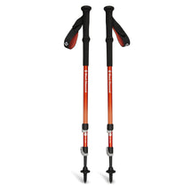 Black Diamond Trail Back Trek Poles — black, for hiking and camping