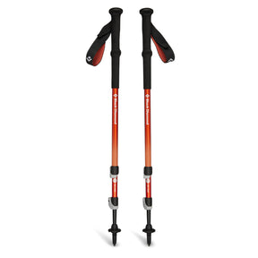 Black Diamond Trail Back Trek Poles — black, for hiking and camping