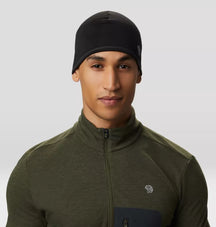 Mountain Hardwear Power Stretch Beanie — Black, for hiking and climbing