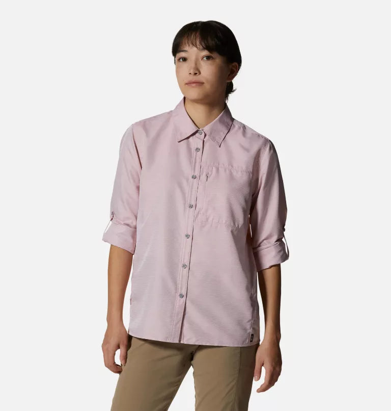 Mountain Hardwear Women's Canyon Long Sleeve Shirt — lightweight, for hiking, travel, and everyday wear.