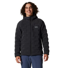 Mountain Hardwear Stretchdown Hoody — black, for climbing, backpacking, hiking, travel, and camping
