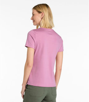 LL Bean- Women's Pima Crewneck short sleeve shirt