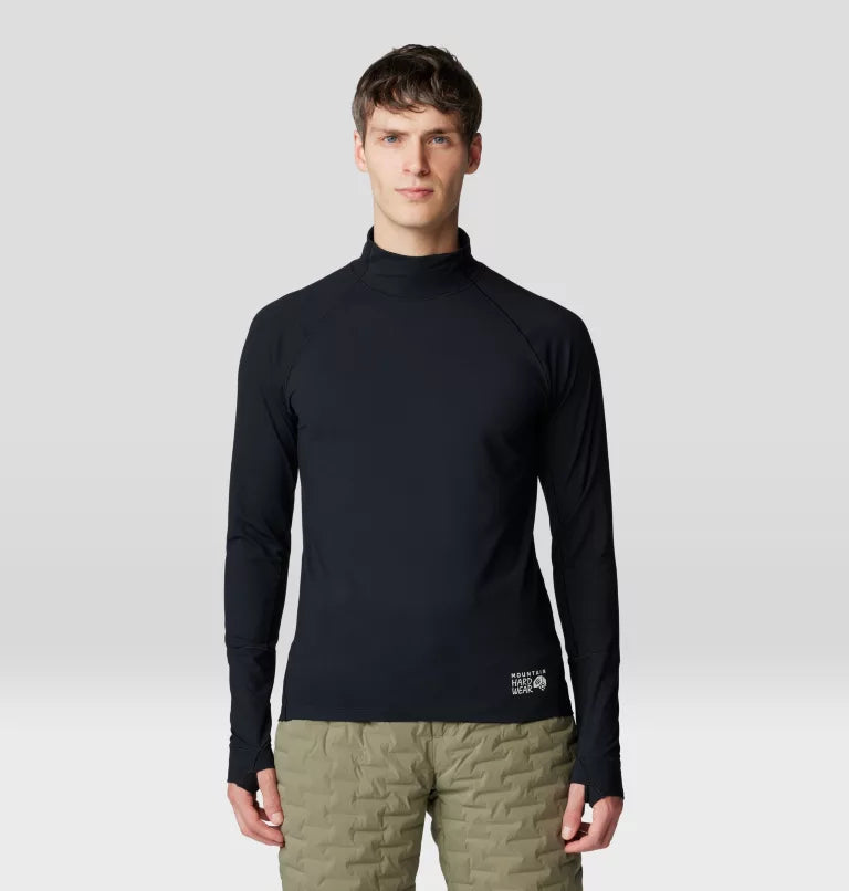 Mountain Hardwear Men's Butter Mockneck — long-sleeve shirt, for hike, climb, everyday.