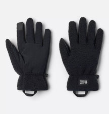 Mountain Hardwear Fleece Gloves — Black, for camp and everyday use.