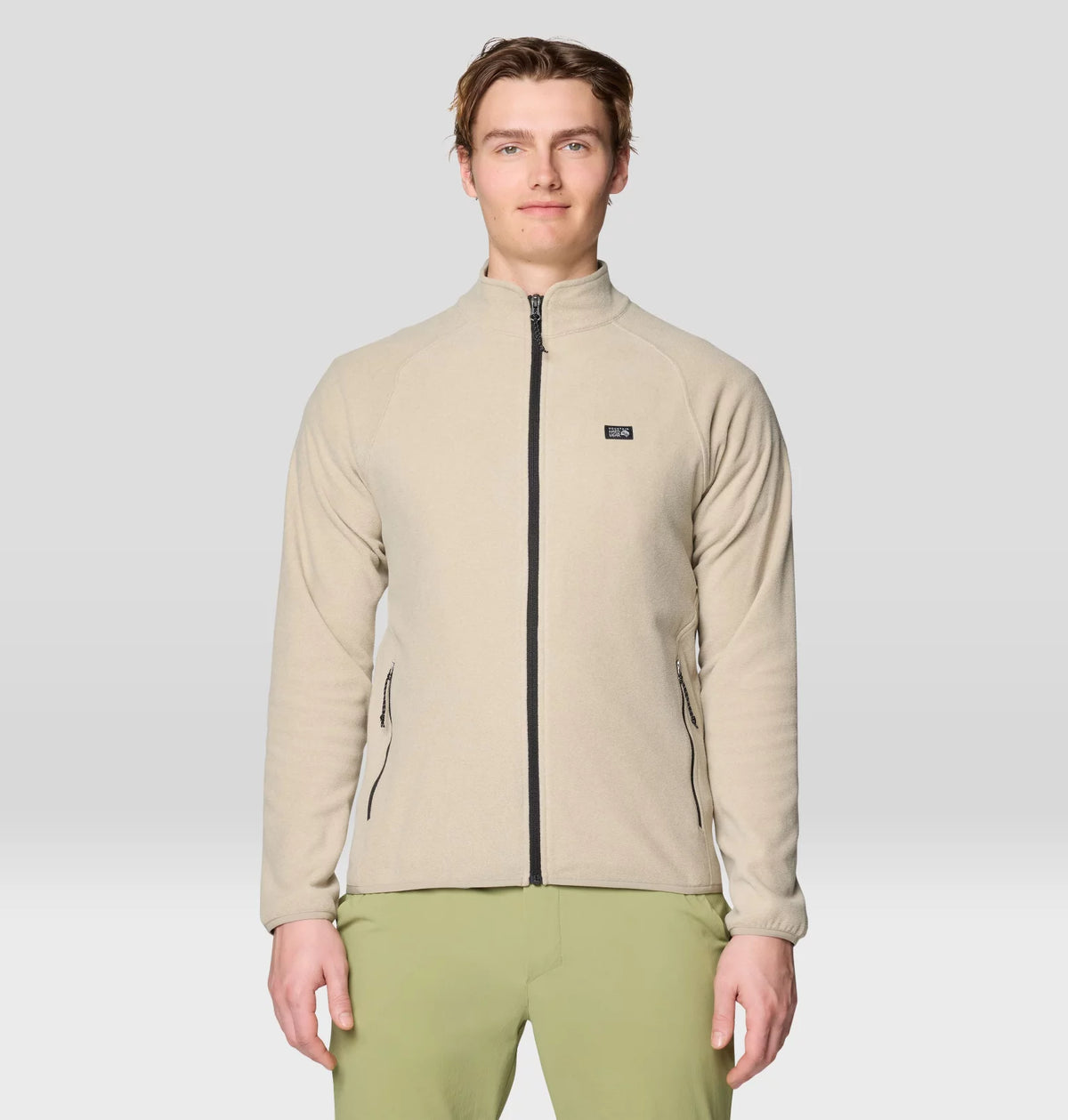 Mountain Hardwear Microchill Full Zip Jacket — black, for hiking, camping, and everyday wear