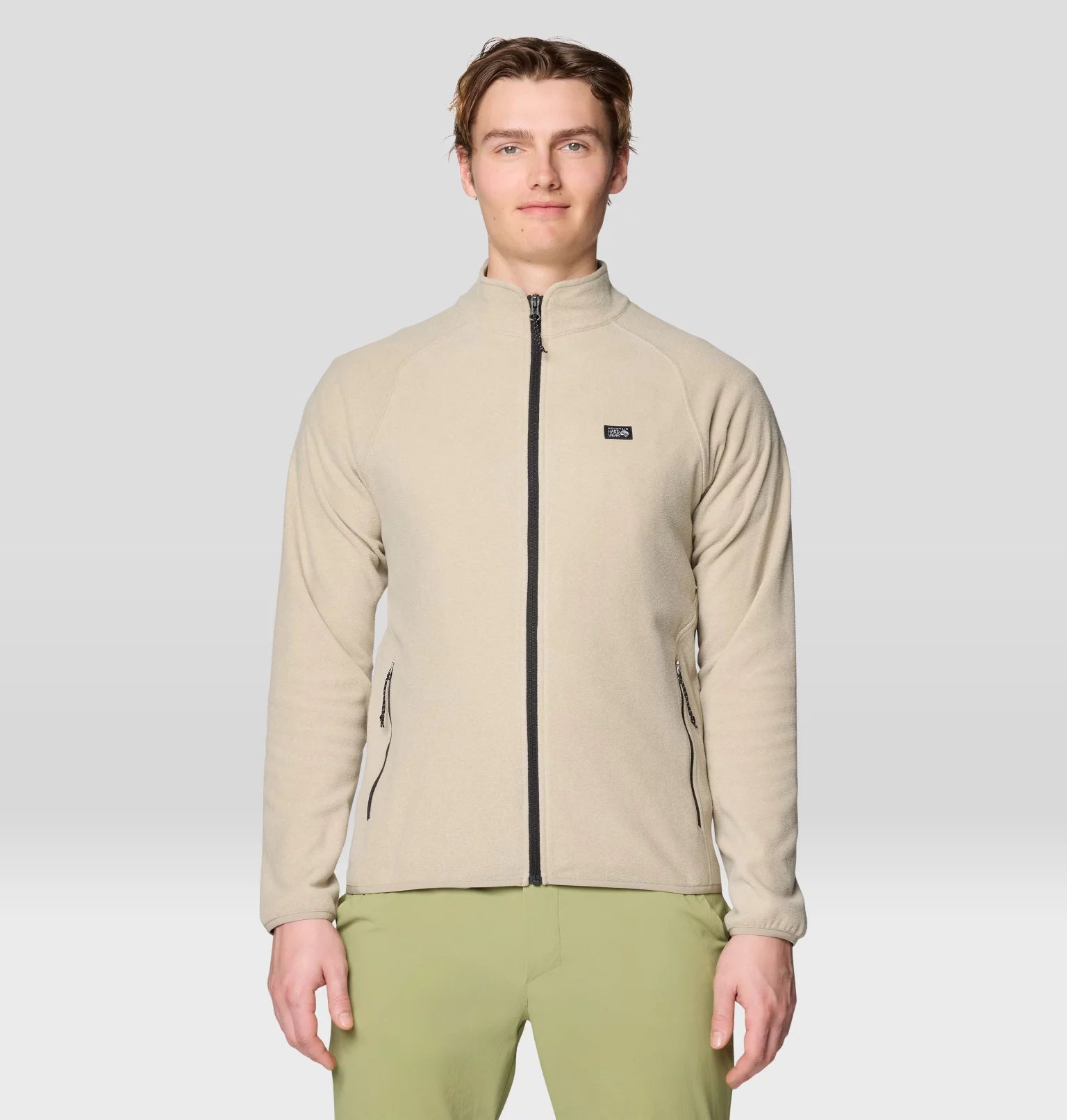 Mountain Hardwear Microchill Full Zip Jacket — black, for hiking, camping, and everyday wear