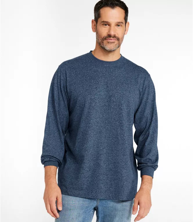 L.L. Bean - Men's Carefree Unshrinkable Tee, Traditional Fit, Long-Sleeve