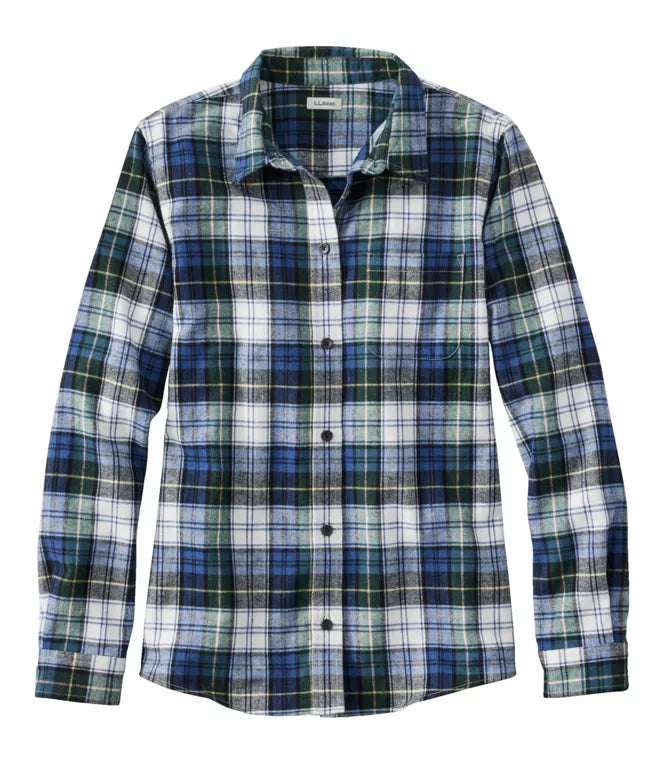 L.L. Bean - Women's Scotch Plaid Flannel Shirt, Relaxed