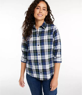 L.L. Bean - Women's Scotch Plaid Flannel Shirt, Relaxed