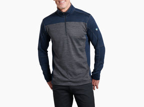 KUHL Ryzer 1/4 Zip — Heathered fabric, for hiking, travel, and everyday wear.