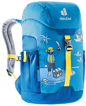 Deuter Schmusebär — blue bear backpack, for everyday use.