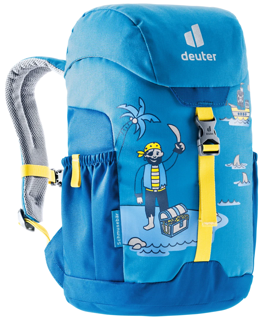 Deuter Schmusebär — blue bear backpack, for everyday use.