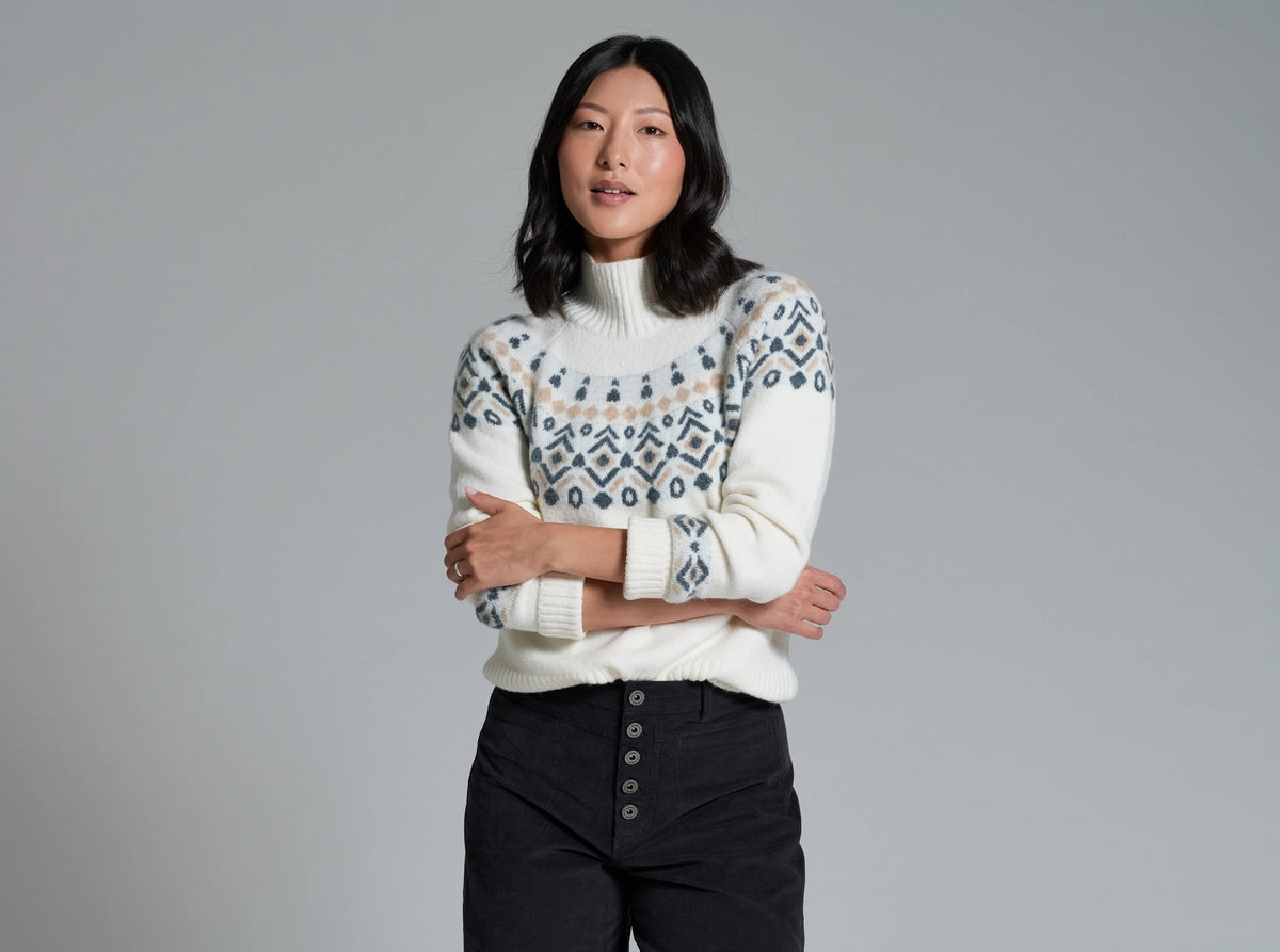 KUHL Alpina Sweater — Heather grey, for everyday travel.