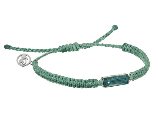 4Ocean Ghost Net Bracelet — blue and green, for everyday wear