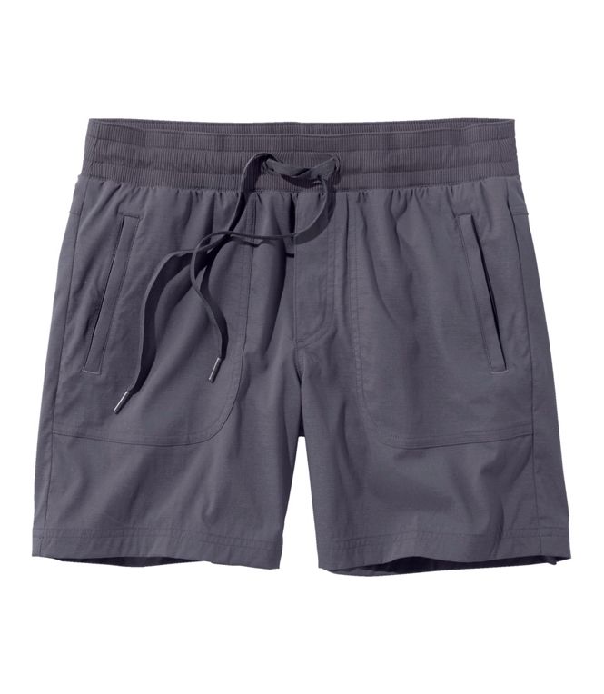 L.L. Bean Women's Vista Camp Shorts — Green, for hiking, camping, and everyday wear