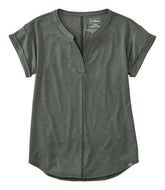 L.L. Bean Streamside Tee — Splitneck, for hiking, everyday, and travel