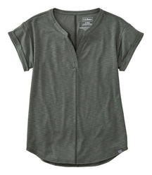 L.L. Bean Streamside Tee — Splitneck, for hiking, everyday, and travel