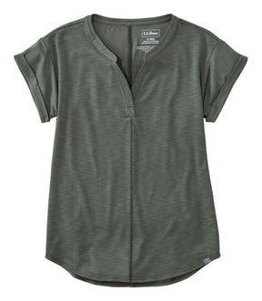 L.L. Bean Streamside Tee — Splitneck, for hiking, everyday, and travel