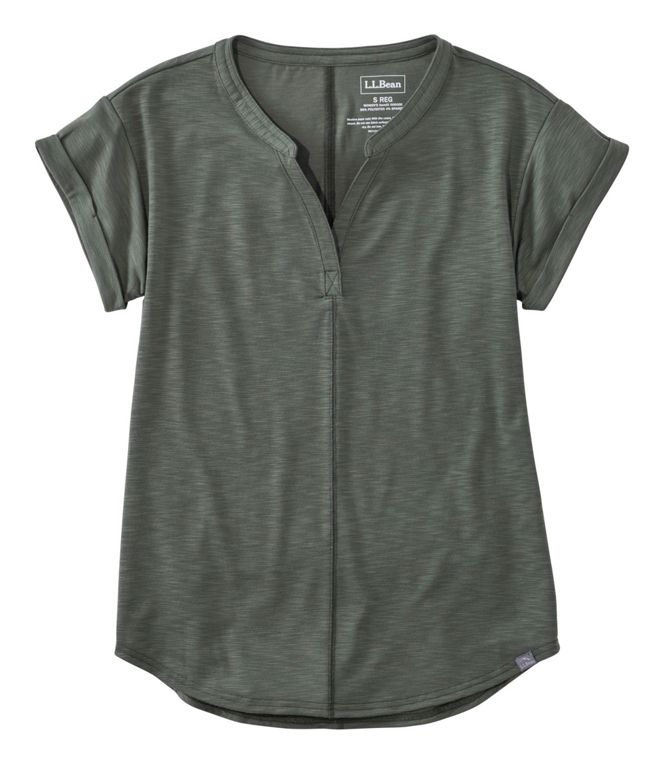 L.L. Bean Streamside Tee — Splitneck, for hiking, everyday, and travel
