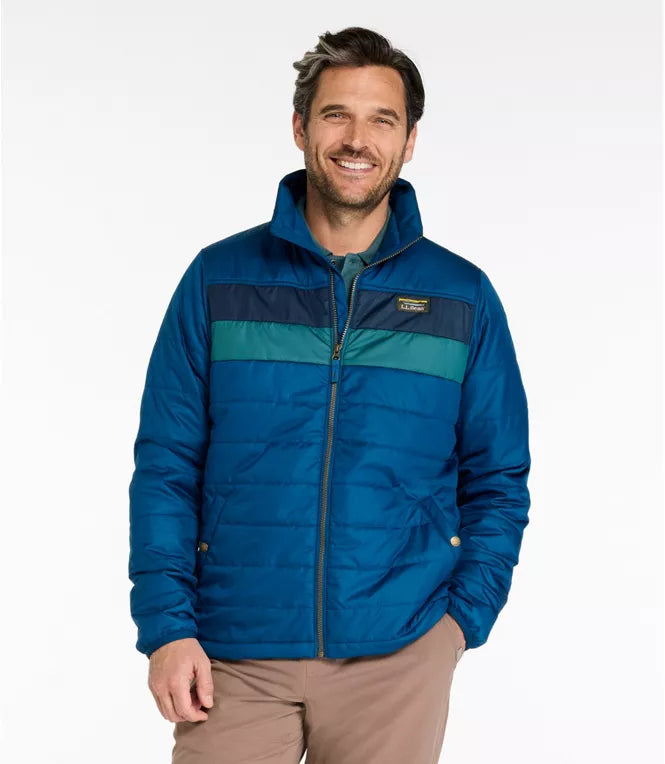L.L. Bean - Men's Mountain Classic Puffer Jacket, Colorblock