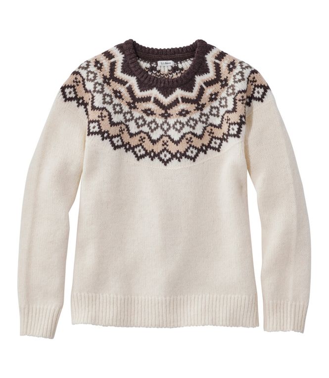 L.L. Bean Bean's Classic Ragg Wool Crewneck Fair Isle Sweater — Fair Isle, for everyday.