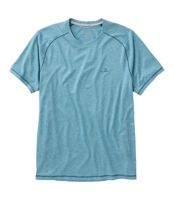 L.L. Bean Men's Bean's Access Trail Tee — green, for hiking and everyday wear