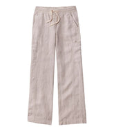 L.L. Bean Women's Premium Linen Breezy Pull-On Utility Pants — Wide-leg, for everyday and travel
