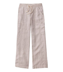 L.L. Bean Women's Premium Linen Breezy Pull-On Utility Pants — Wide-leg, for everyday and travel