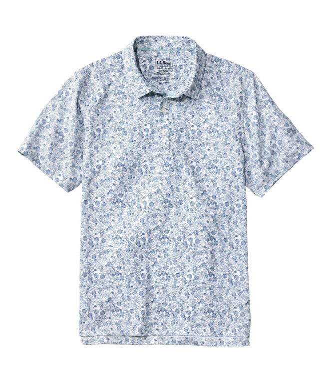 L.L. Bean Men's Comfort Stretch Performance Polo — blue, for everyday wear