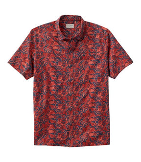 L.L. Bean - Men's Ultralight Venture Shirt, Short-Sleeve Print