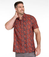 L.L. Bean Men's Ultralight Venture Shirt — Moss Mountain print, for everyday wear, travel, hiking, or fishing.