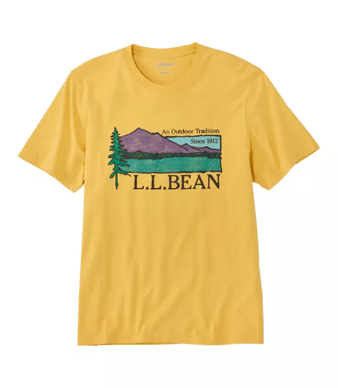 L.L. Bean - Men's Mountain Classic Tee, Short-Sleeve