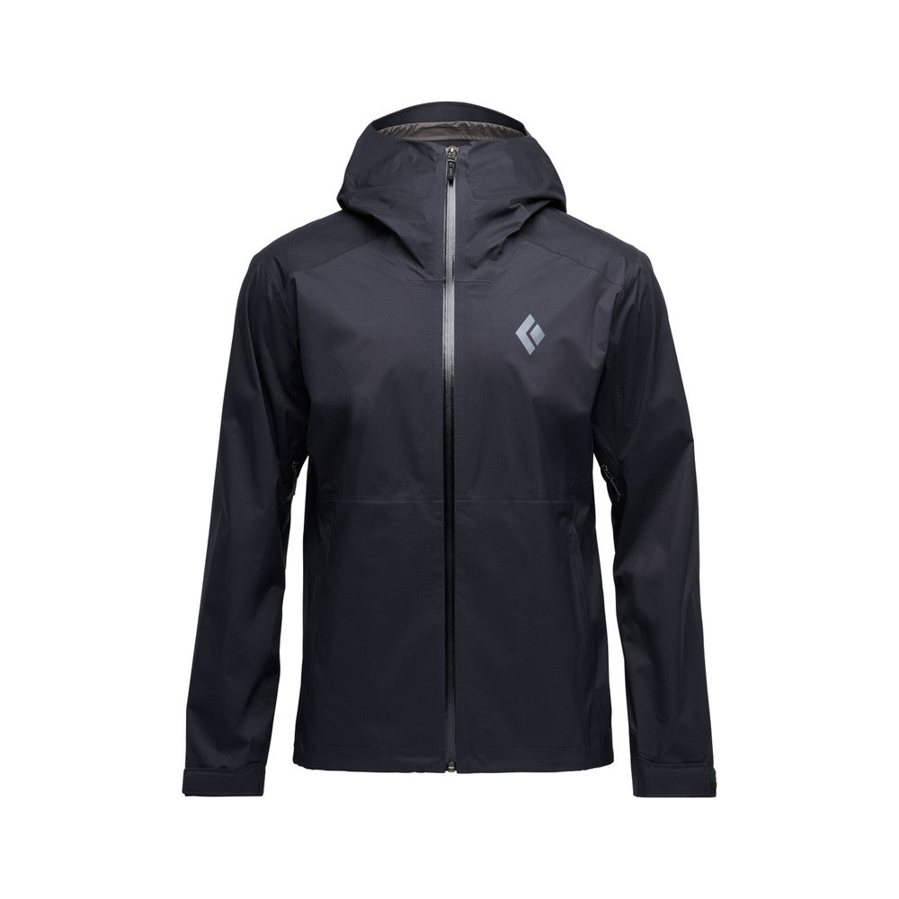 Black Diamond Fineline Stretch Shell — black, for hiking, climbing, or everyday wear.