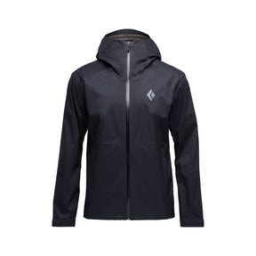 Black Diamond Fineline Stretch Shell — black, for hiking, climbing, or everyday wear.