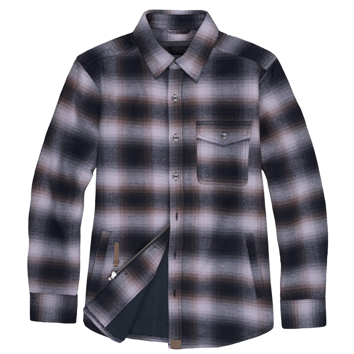Dakota Grizzly Wade Bonded Flannel — plaid, for everyday and camp.
