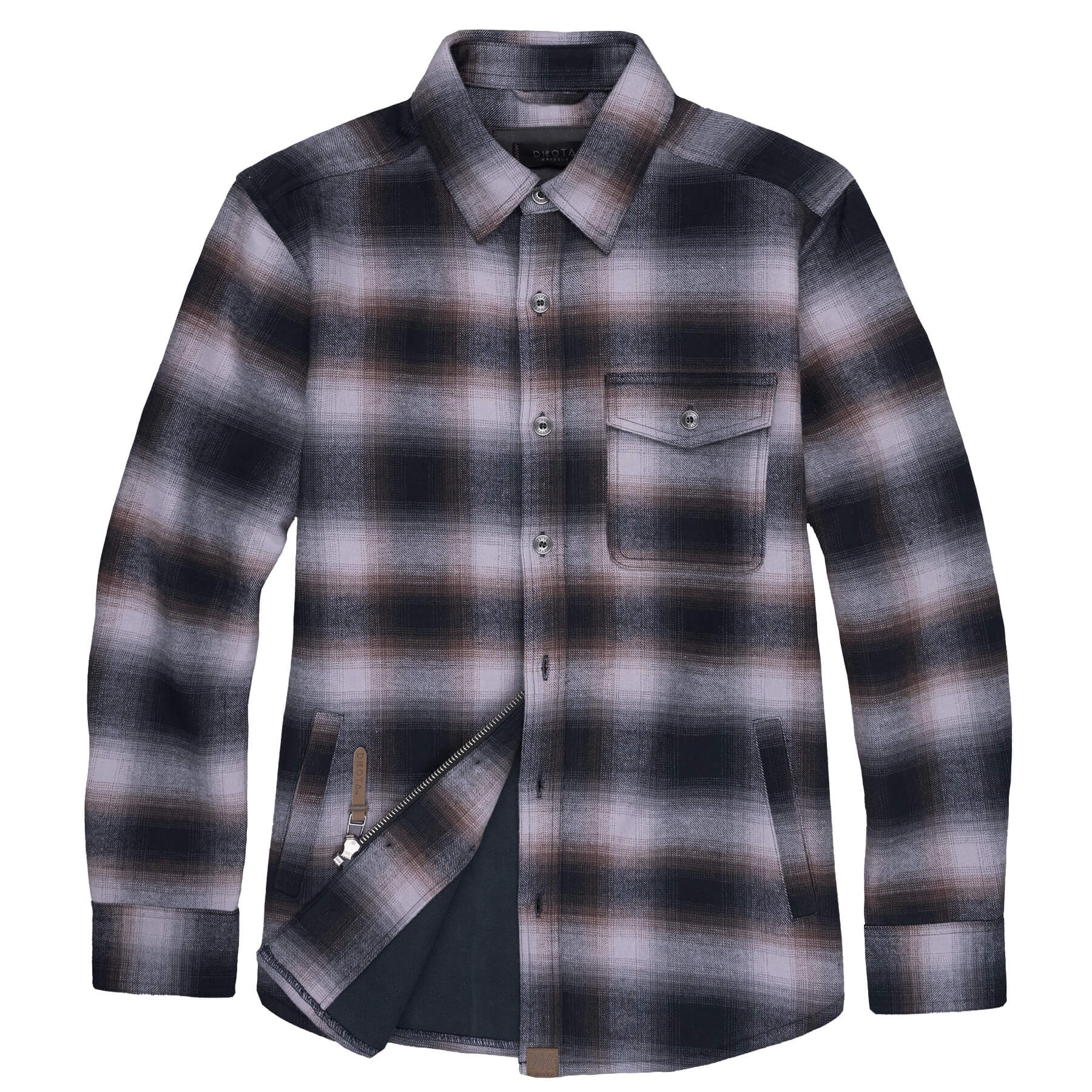 Dakota Grizzly Wade Bonded Flannel — plaid, for everyday and camp.