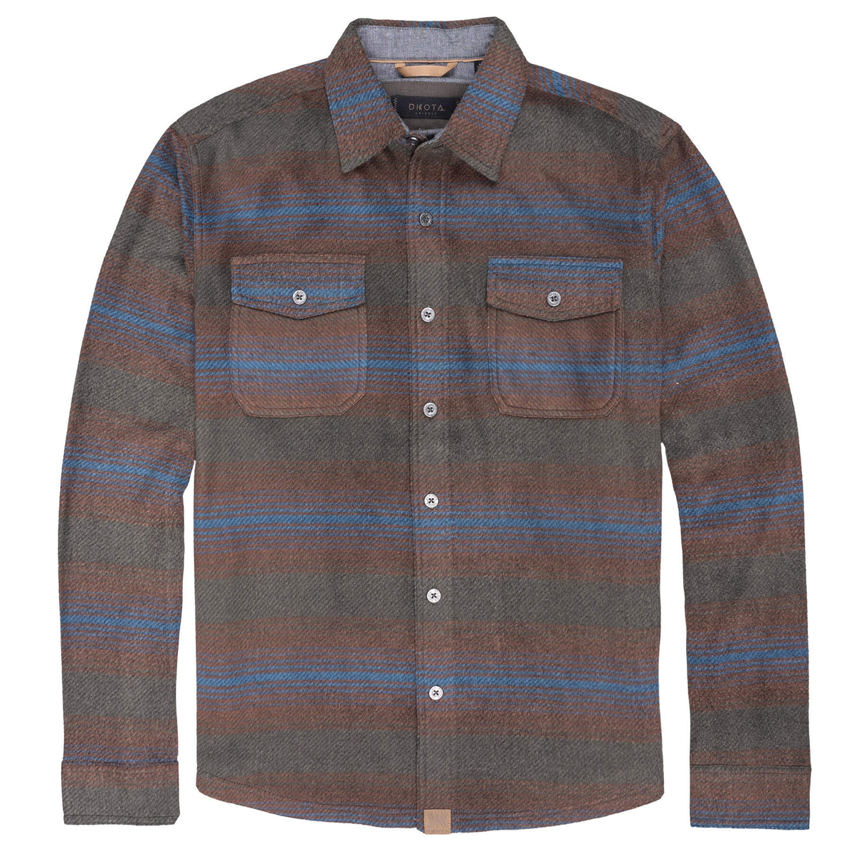 Dakota Grizzly Bowie Fleece Shirt — plaid, for everyday wear, hiking, and camping.