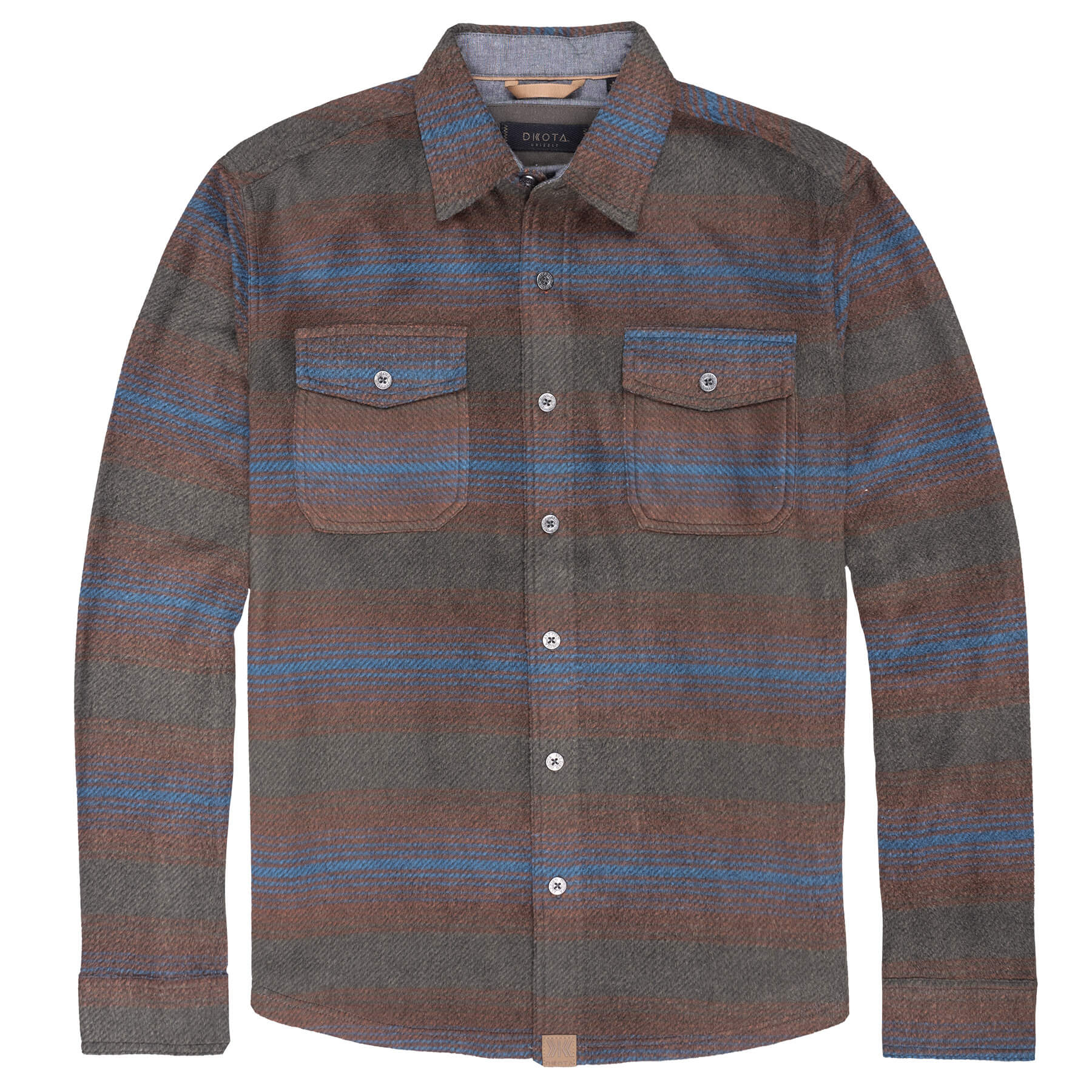 Dakota Grizzly Bowie Fleece Shirt — plaid, for everyday wear, hiking, and camping.