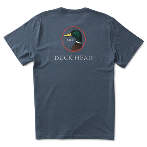 Duck Head Logo Short Sleeve T-Shirt — White, for everyday wear.