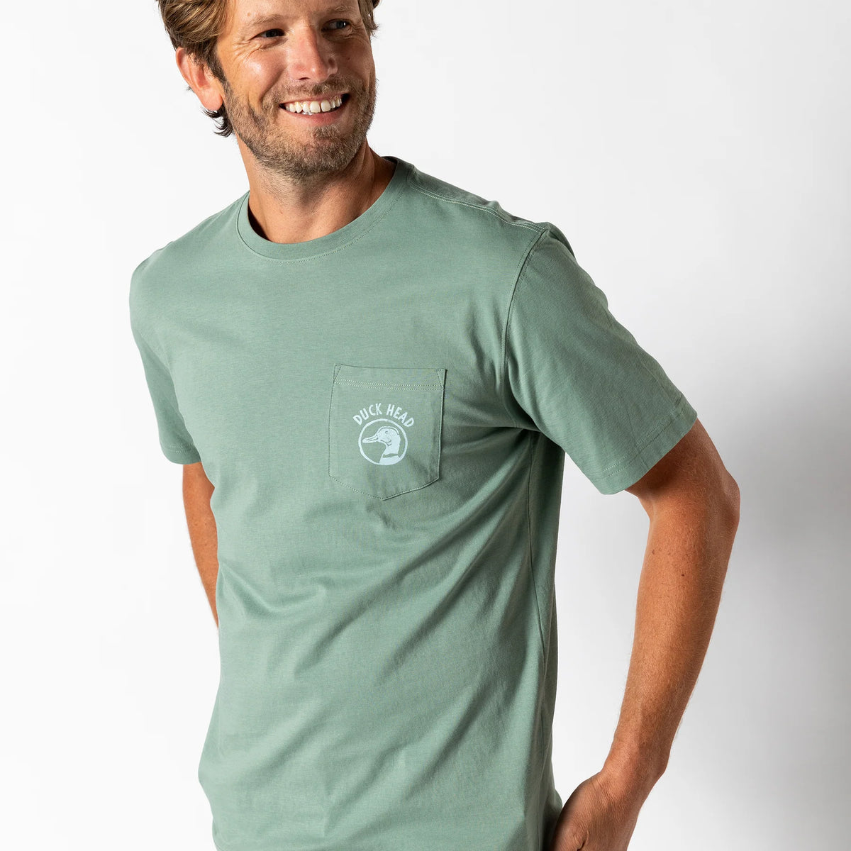 Duck Head Sure Sign Short Sleeve T-Shirt — White, for everyday wear