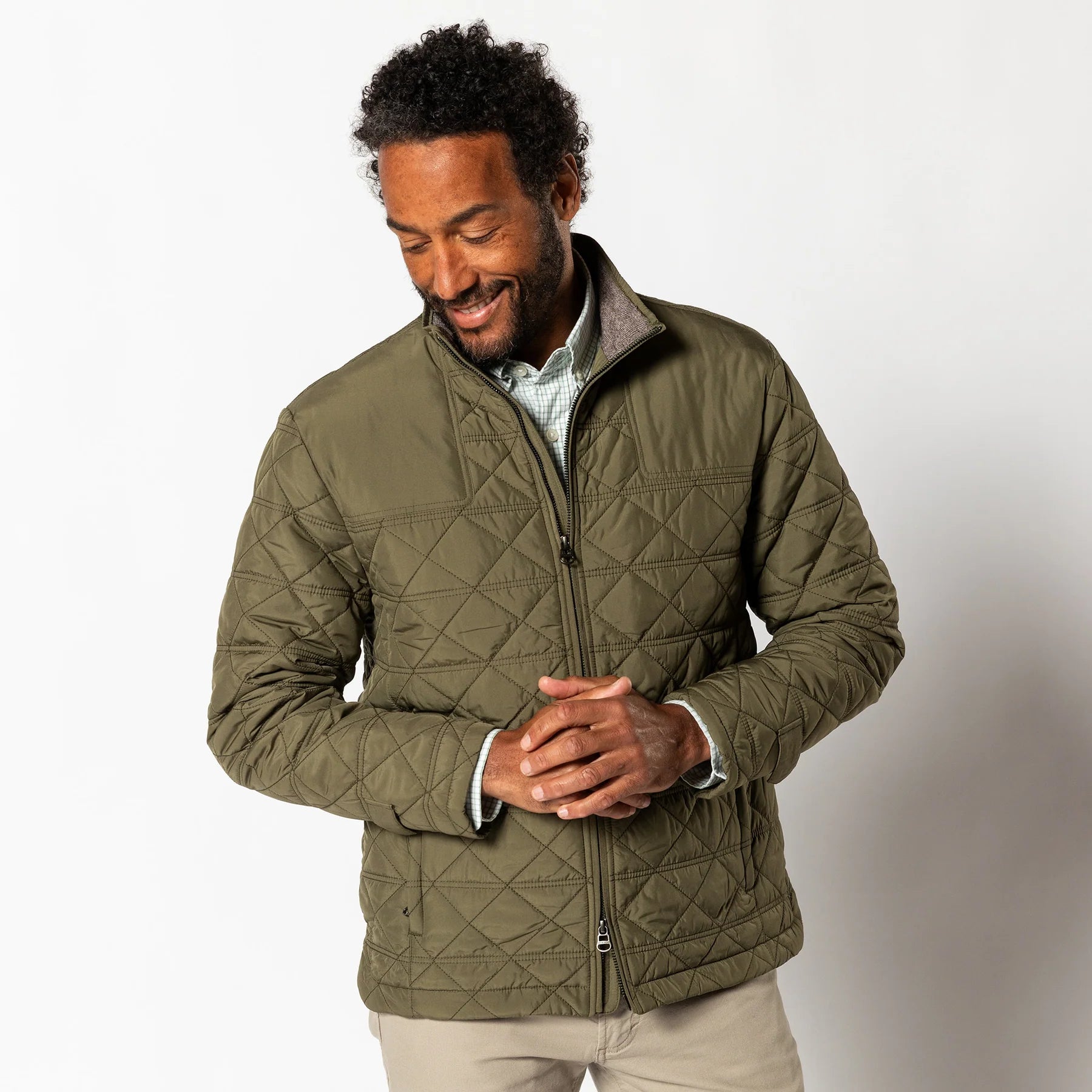 Duck Head Fremont Sport Performance Quilted Jacket — Black, for everyday wear.