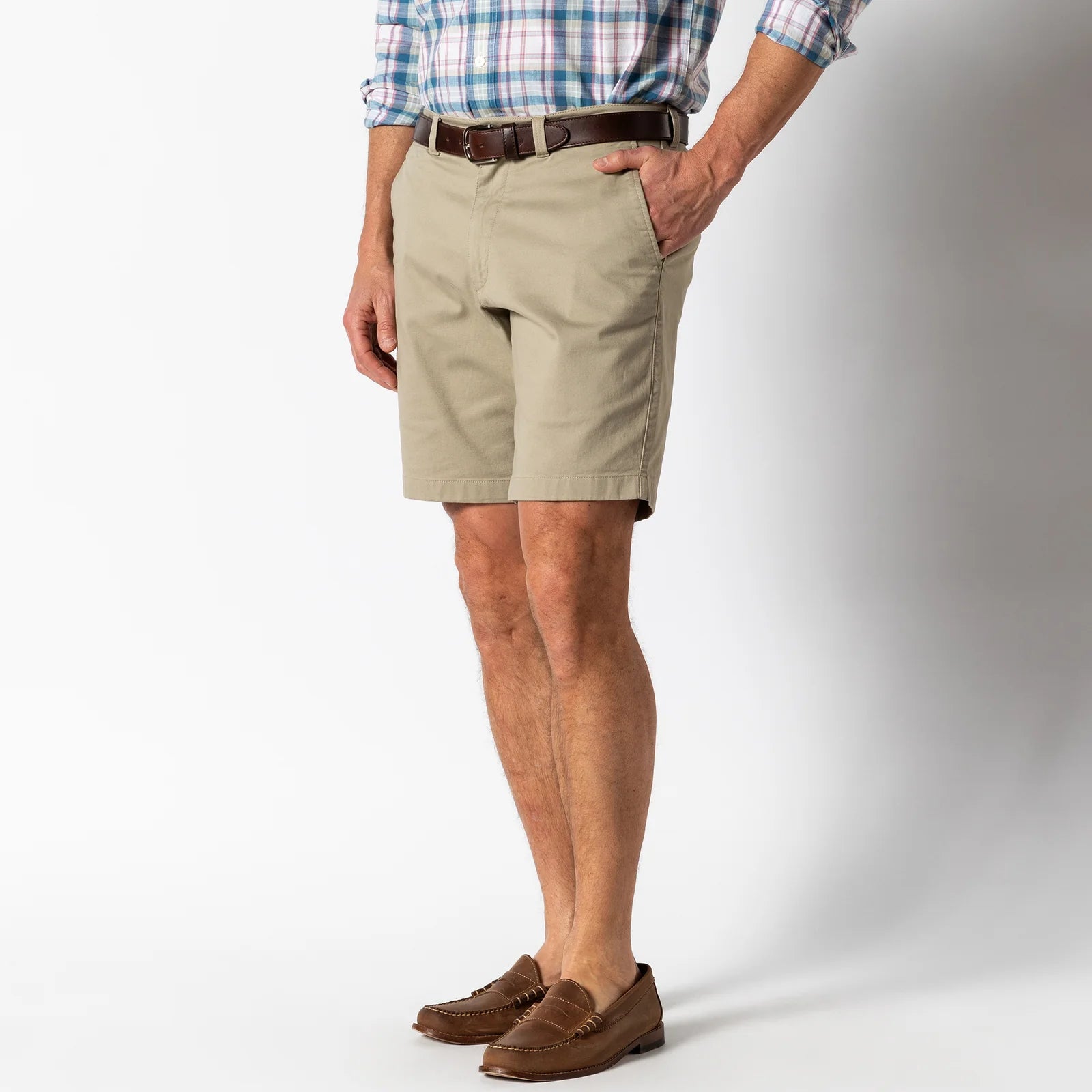 Moss Mountain Outfitters Gold School Chino Shorts — Khaki, for everyday wear