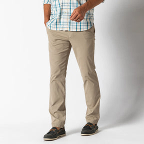 Moss Mountain Outfitters Harbor Performance Chino — Khaki, for everyday travel and water activities.