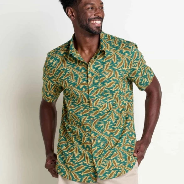 Toad & Co Fletch Short Sleeve Shirt — Plaid, for hike, everyday, travel