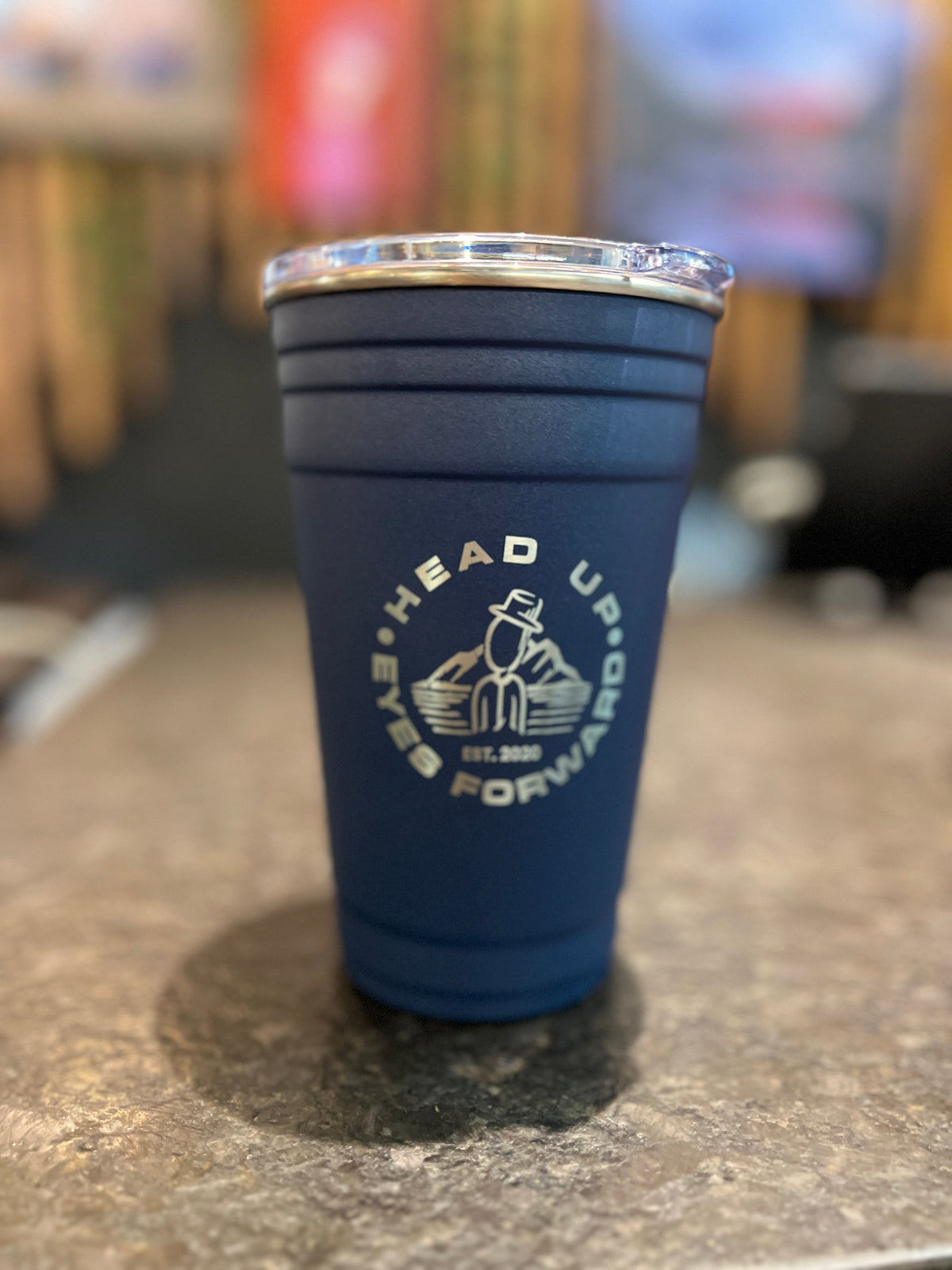 Moss Mountain Outfitters Yukon Fiesta 20oz Cup — White, for everyday hydration.