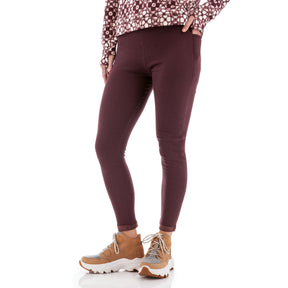 Moss Mountain Outfitters Aventura Dog-Walker Fleece Legging — Black, for everyday hiking.