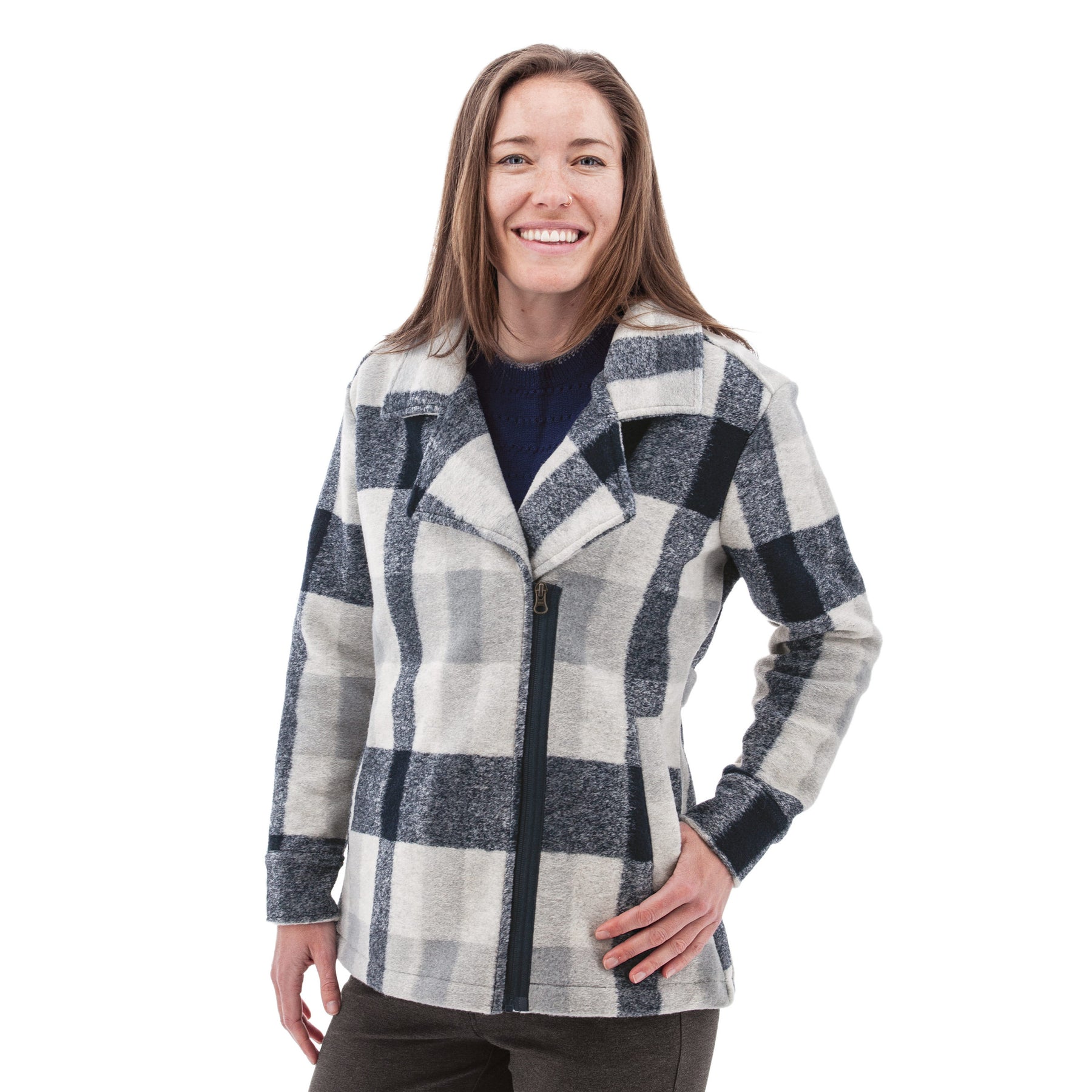 Moss Mountain Outfitters Aventura Woods Moto Fleece Jacket — olive, for everyday travel.