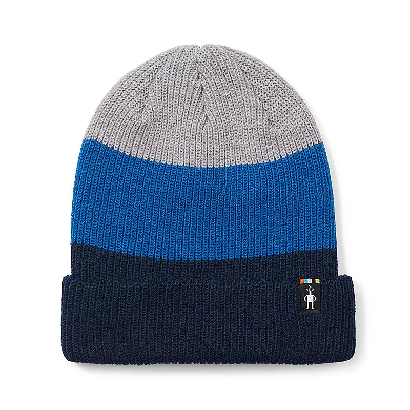 Smartwool Cantar Colorblock Beanie — colorblock knit, for hiking, camping, and everyday wear