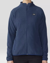 Mountain Hardwear Women's Microchill Full Zip Jacket — black, for everyday wear.
